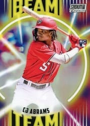 2022 Stadium Club Chrome Beam Team CJ Abrams #BT-9 card