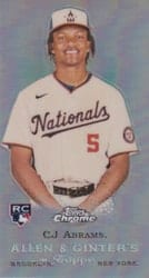 2022 Topps Allen & Ginter Chrome Mini Rookie Design Variations CJ Abrams #RDV-9 card