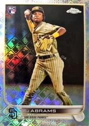 2022 Topps Chrome Logofractor Edition Base Set CJ Abrams #114 card
