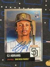 2022 Topps Chrome Platinum Anniversary Autographs CJ Abrams #CPA-CA card