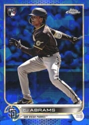 2022 Topps Chrome Sapphire Edition Base Set CJ Abrams #280 card