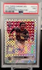 2022 Topps Chrome Update Autograph CJ Abrams #AC-CA card