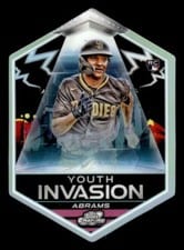 2022 Topps Cosmic Chrome Youth Invasion CJ Abrams #YI-4 card