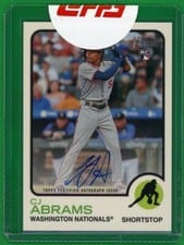 2022 Topps Heritage Real One Autographs CJ Abrams #ROA-CJA card