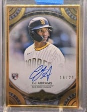 2022 Topps Transcendent Collection Autographs CJ Abrams #TCA-CJA card