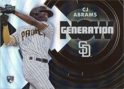 2022 Topps Update Generation Now CJ Abrams #GN-63 card
