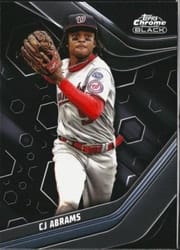 2023 Topps Chrome Black Base Set CJ Abrams #61 card