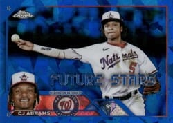2023 Topps Chrome Sapphire Edition Base Set CJ Abrams #35 card