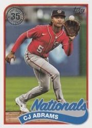 2024 Topps 1989 Topps Baseball 35th Anniversary (Series 2) CJ Abrams #89B2-44 card