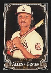 2024 Topps Allen & Ginter X Base Set CJ Abrams #17 card