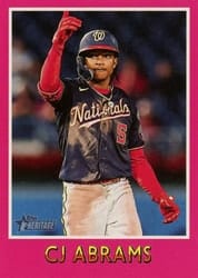 2024 Topps Heritage 1975 Topps Baseball Sensations CJ Abrams #75BS-9 card