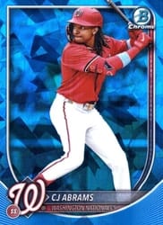 2025 Bowman Chrome Sapphire Edition Base Set CJ Abrams #20 card