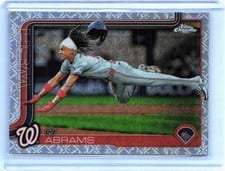 2025 Topps Chrome Logofractor Edition Base Set CJ Abrams #176 card