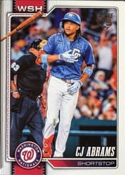 2026 Topps Base Set CJ Abrams #152 card