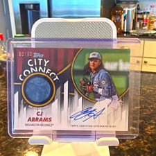 2026 Topps City Connect Swatch Autograph Relics CJ Abrams #CCAR-CA card