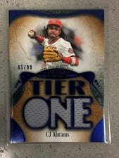 2026 Topps Tier One Tier One Relics Die-Cut CJ Abrams #T1RD-CA card