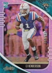 2020 Panini Absolute Base Set CJ Henderson #113 card