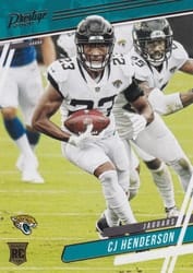 2020 Panini Chronicles Prestige Rookies Update CJ Henderson #308 card