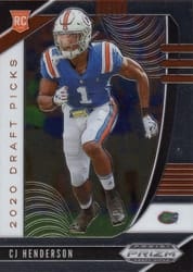 2020 Panini Prizm Draft Picks Base Set CJ Henderson #157 card