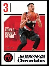 2018 Panini Chronicles CJ McCollum #15 card