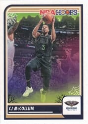2023-24 Hoops Haunted Hoops Base Set CJ McCollum #172 card