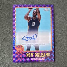 2024-25 Topps Chrome 1973 Topps Autographs CJ McCollum #73TA-CM card