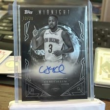 2025-26 Topps Midnight Midnight Sun Signatures CJ McCollum #MS-CM card
