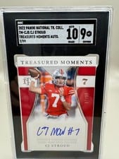 2022 Panini National Treasures Collegiate Moments Signatures CJ Stroud #TM-CJS card