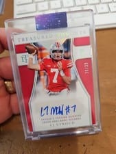 2022 Panini National Treasures Collegiate Moments Signatures CJ Stroud #TM-CJS card