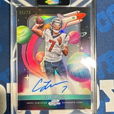 2024 Topps Chrome Cosmic First Flight Signatures CJ Stroud #FFS-CS card