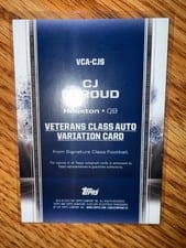 2024 Topps Signature Class Veterans Class Autographs CJ Stroud #VCA-CJS card