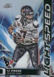 2025 Topps Cosmic Chrome Light Speed CJ Stroud #LS-5 card