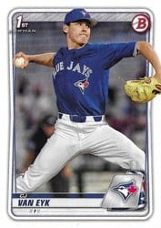 2020 Bowman Draft Base Set CJ Van Eyk #BD-93 card