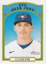 2021 Topps Heritage Minor League Base Set CJ Van Eyk #39 card