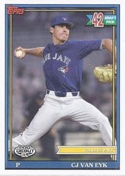 2021 Topps Pro Debut Base Set CJ Van Eyk #PD-187 card