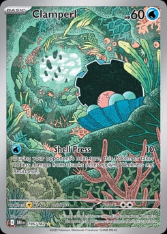 Destined Rivals Clamperl #195 card