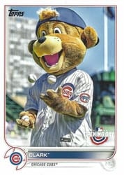 2022 Topps Opening Day Mascots Clark #M-3 card