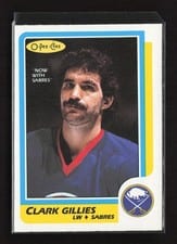 1986 O-Pee-Chee Clark Gillies #141 card
