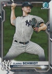 2021 Bowman Chrome Base Set Clarke Schmidt #33 card