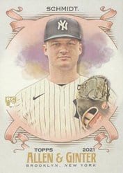 2021 Topps Allen & Ginter Base Set Clarke Schmidt #104 card