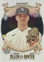 2021 Topps Allen & Ginter Chrome Base Set Clarke Schmidt #104 card