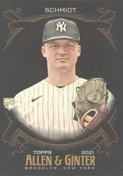2021 Topps Allen & Ginter X Base Set Clarke Schmidt #104 card