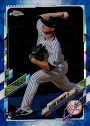 2021 Topps Chrome Sapphire Edition Base Set Clarke Schmidt #456 card