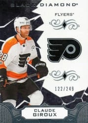 2018-19 Upper Deck Black Diamond Base Set Claude Giroux #BDB-CG card