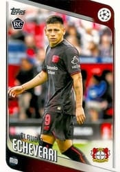 2025-26 Topps UEFA Club Competitions Base Set Claudio Echeverri #84 card