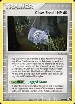 Legend Maker Claw Fossil #78 card