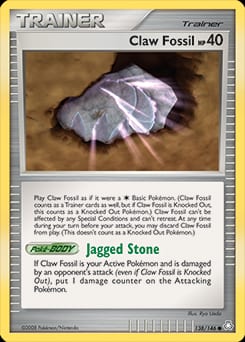 Legends Awakened Claw Fossil #138 card