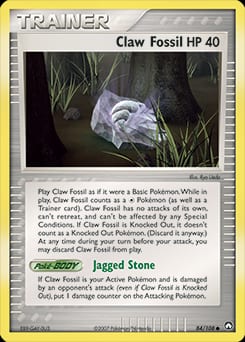 Power Keepers Claw Fossil #84 card