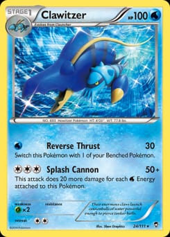 2014 Furious Fists Clawitzer #24 card