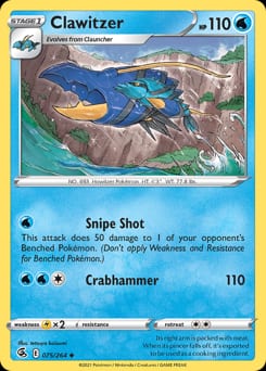 Fusion Strike Clawitzer #75 card